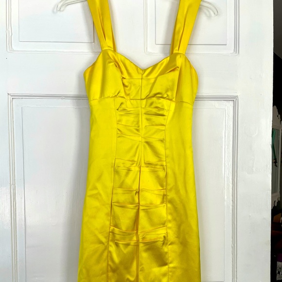 Caché size 2 yellow spring dress - Picture 1 of 8